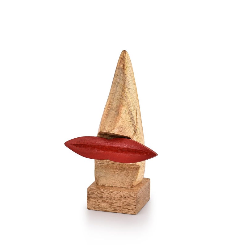 NIRMAN Display Stand Wooden Nose Shaped Eyeglass Spectacle Holder Display Stand Home Decorative Gift Home DÃ©cor (2" x 2" x 6") - Image 1